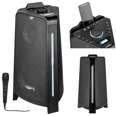 Abbildung von Reflexion PS100BT LED Beleuchtung mit verschiedener Modi Auswahl Party Lautsprecher (800 W, Radio, Bluetooth, USB, AUX IN, Akku)