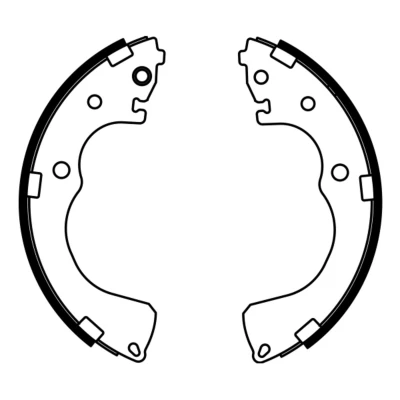 Abbildung von ABE C03040ABE Bremsbacken Hinterachse 254 52 AKEBONO MAZDA: MPV 2