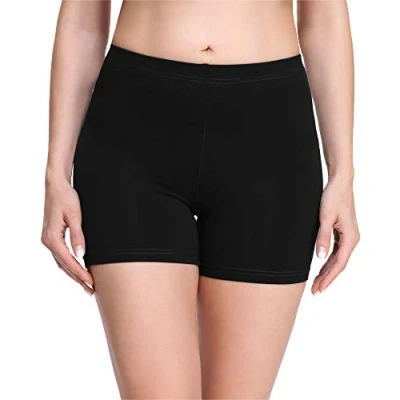 Abbildung von Merry Style Damen Shorts Radlerhose Unterhose Hotpants Kurze Hose Boxershorts aus Viskose MS10 283(Schwarz,XS)