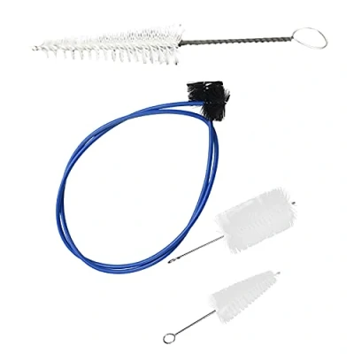 Abbildung von CRAKES 2Pcs Mundstück Reinigungsbürste für Posaune Trompete Waldhorn mit 3Pcs Wartung Reinigung Pflege Kit