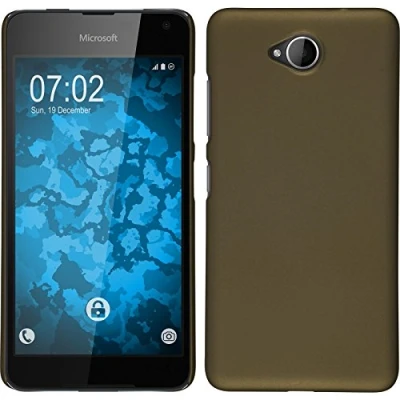 Abbildung von PhoneNatic case kompatibel mit Microsoft Lumia 650 Hülle Gold gummiert Hard Cover