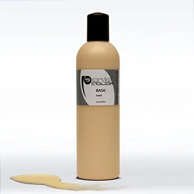 Abbildung von Senjo Color Basic Bodypainting Farben I Kosmetische Körperfarbe wasserlöslich Liquid für Airbrush und Pinsel 250ml Sand