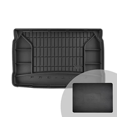 Abbildung von FROGUM ProLine 3D Gummimatte Exklusive Auto Kofferraummatte Kofferraumwanne für Peugeot 207 2006 2012 Bequemer Organiser Die höchsten Kanten