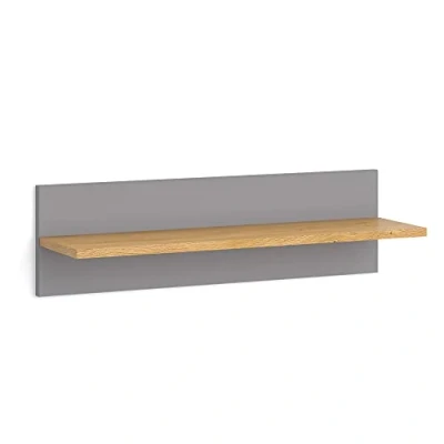 Abbildung von VitaliSpa® Wandregal Malia, Grau/Eiche, 70 x 20 cm