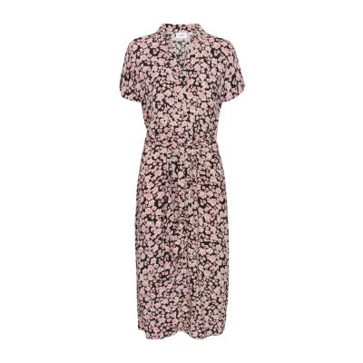 Abbildung von Saint Tropez Blanca Blusenkleid, Damen, Größe: Large, Black mauveglow flores