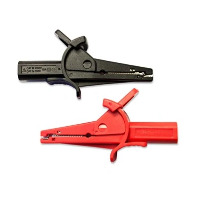 Abbildung von PeakTech Isolierte 4 mm Krokodilklemmen CAT III, 1 Stück, P 7015