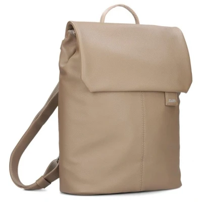 Abbildung von Zwei Damen City Rucksack Mademoiselle.M MR13 Tagesrucksack 7 Liter (H 26 x B 21 T11 cm) gepolstertes Laptopfach, Reißverschluss &amp; Rückenpolsterung, klassisch elegant (hazel)