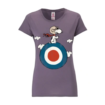 Abbildung von Logoshirt Snoopy Tshirt print, Damen, Größe: Small, Lila