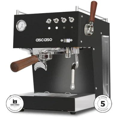 Abbildung von Ascaso Steel DUO Plus Siebträger Espressomaschine mit PID Black &amp; Wood