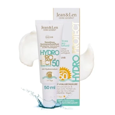 Abbildung von Sonnenschutz fürs Gesicht: Sensitives Sonnenschutzfluid Hydro LSF 50 Jean&amp;Len