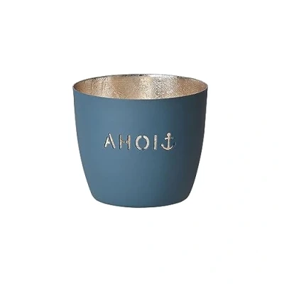 Abbildung von Gift Company AHOI Windlicht, Eisen, 10cm, Windsor/Gold
