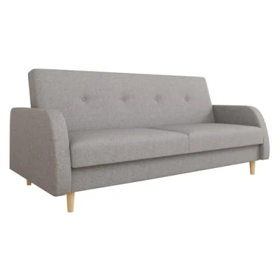 Abbildung von Mirjan24 Sofa Moshi mit Bettkasten und Schlaffunktion, Schlafsofa, Schlafcouch, Polstersofa, Couch, Bettsofa, Wohnzimmersofa (Soul 17)