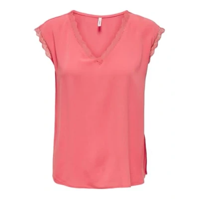 Abbildung von ONLY V Shirt &quot;ONLJASMINA S/S NECK LACE TOP NOOS PTM&quot;