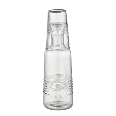 Abbildung von APS Karaffe &quot;OLD FASHIONED&quot;, (Set, 2 tlg.), Glas, 1 Liter Fassungsvermögen, Inkusive 1x 300 ml Glas