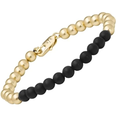 Abbildung von Armani Exchange Bracelet Armband, Herren, Größe: One Size, Gold coloured/silver coloured