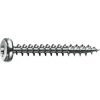 Abbildung von SPAX Universalschraube, 4,0 x 45 mm, 200 Stück, T STAR plus, Halbrundkopf, Vollgewinde, 4CUT, WIROX A9J, blank verzinkt, 0201010400453