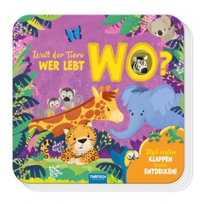 Abbildung von Trötsch Pappenbuch mit Klappen Mein erstes Klappenbuch Welt der Tiere Wer lebt wo?: Beschäftigungsbuch Spielbuch Vorlesebuch