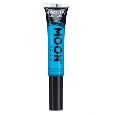 Abbildung von Moon Glow Neon UV Mascara, Blau, leuchtende Neonfarbe, leuchtet unter Beleuchtung, Make up (Intensives 15 ml (1 Stück))