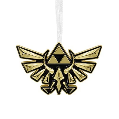 Abbildung von Hallmark Nintendo The Legend of Zelda Wappen von Hyrule Weihnachten Ornament