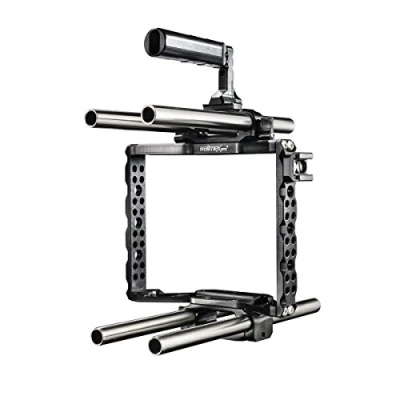 Abbildung von Walimex Pro Aptaris Blackmagic Cinema Set Video Cage Rig System (inkl. Rodmodul 15mm) für BMC