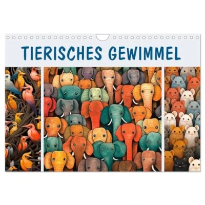 Abbildung von Tierisches Gewimmel (Wandkalender 2025 DIN A4 quer), CALVENDO Monatskalender