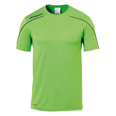 Abbildung von uhlsport Stream Tshirt print für Kinder, Größe: 116, Fluo grün schwarz