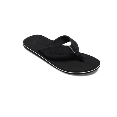 Abbildung von Quiksilver Molokai Layback Zehentrenner, Herren, Größe: 43, black white Kunststoff/polyamid