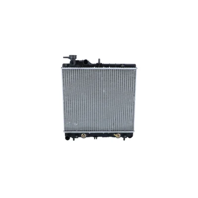 Abbildung von NRF 53256 Kühler, Motorkühlung Aluminium 400 355 26 mit Anbauteilen Kühlrippen gelötet HYUNDAI: Atos