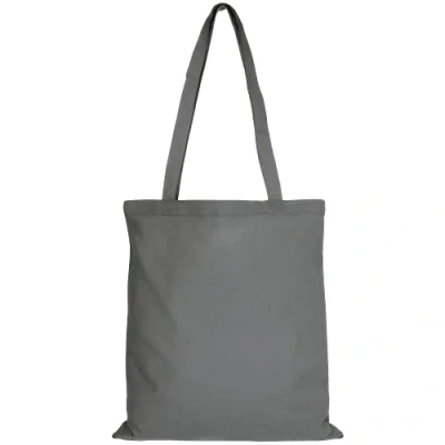 Abbildung von TEXXILLA 10er 25er 100er Pack Baumwolltasche 28 Farben mit Zwei Langen Henkeln 38x42cm Jutebeutel Einkaufstasche unbedruckt, Farbe:stahlgrau, Größe:10 Stück