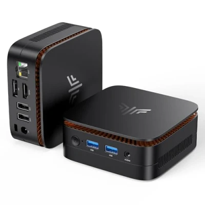 Abbildung von NiPoGi E1 Mini PC Intel Twin Lake N150(Aufgerüstet N100) Unterstützt W 11 Pro 8 GB RAM 256 M.2 SSD, Desktop Computer 4K@60HZ UHD Dual Display HDMI+DP 1.4/Dual Bande WiFi/BT4.2/RJ45/VESA