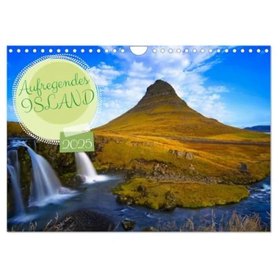 Abbildung von Aufregendes Island (Wandkalender 2025 DIN A4 quer), CALVENDO Monatskalender