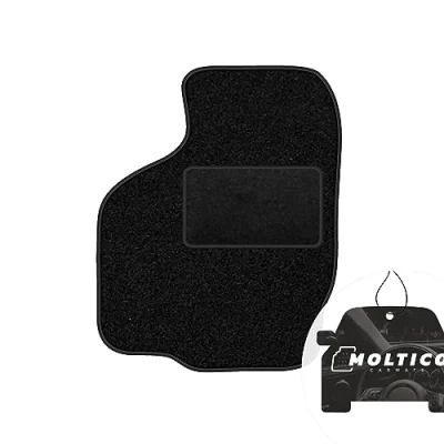 Abbildung von moto MOLTICO Fahrer Fußmatte Auto Velours Fahrerseite Autoteppiche Schwarz Fahrermatte 1 teilig passend für Suzuki Ignis 2003 2016