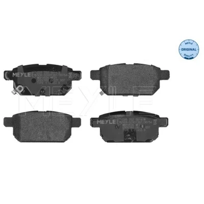 Abbildung von MEYLE 025 252 5814/W Bremsbelagsatz ORIGINAL Quality Hinterachse mit akustischer Verschleißwarnung Anti Quietsch Blech SUZUKI: Vitara IV SUV