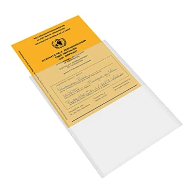 Abbildung von mtb more energy® 2x Impfpass Hülle für Impfausweis Impfbuch 105x145mm transparent Impfpasshülle Klarsichthülle Schutzhülle