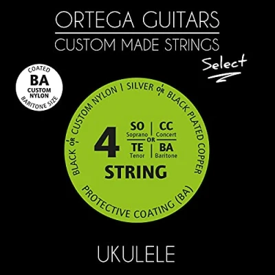 Abbildung von Ortega Guitars Custom Made Strings Select Bariton Ukulele Clear Nylon (UKS BA)