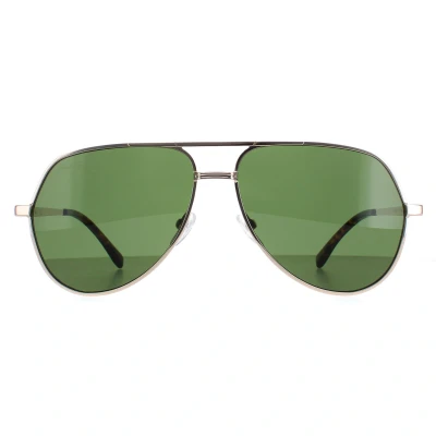 Abbildung von Lacoste Unisex L250SE 710 Sonnenbrillen Metall Gold Grün Pilot