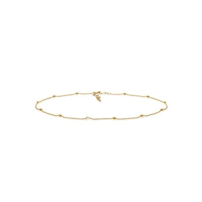 Abbildung von Elli Halskette Damen Basic Choker Kugeln in 925 Sterling Silber vergoldet