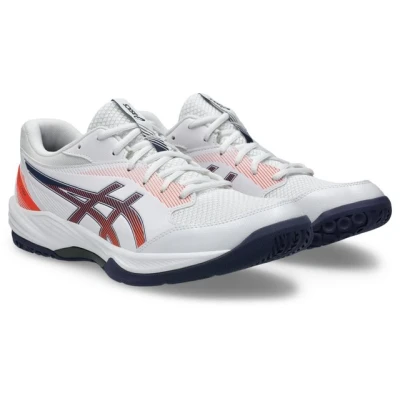Abbildung von Asics Geltask 4 Handballschuh, Herren, Größe: 46, White/indigo fog Textil/synthetik