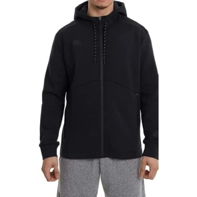 Abbildung von Canterbury Herren Durchgehender Reißverschluss Kapuzenpullover, Schwarz, 3XL
