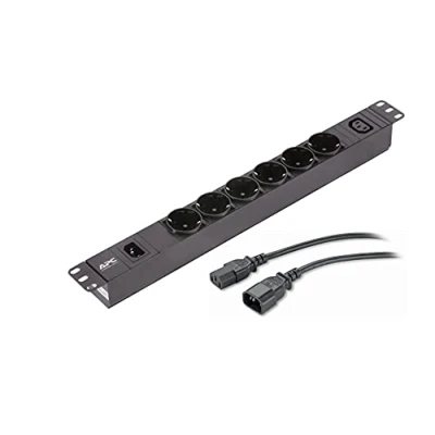 Abbildung von APC EPDU1010B SCH Energieversorgungsgerät, 7 Ausgangen, AC 1U, Schwarz