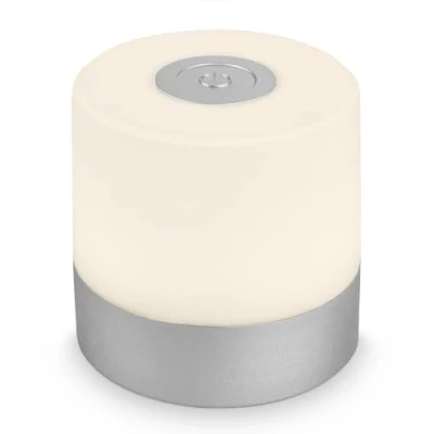 Abbildung von Briloner Leuchten Tischleuchte 7461014, USB Ladefunktion, Dimmfunktion, LED fest verbaut, Warmweiß, C, Leuchtdauer 15h, 2700 K, blau, IP44, 7 cm