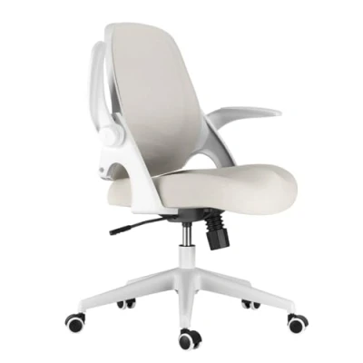 Abbildung von Hbada J1 Bürostuhl, Schreibtischstuhl Bürostuhl ergonomisch mit hochklappbaren Armlehnen, Höhenverstellbarer, Mesh Computerstuhl Leichter Stuhl, Grau