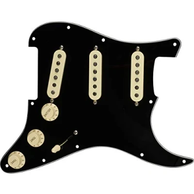 Abbildung von Fender Prewired Pickguard Strat 57/62 black, 992345506, Schwarz