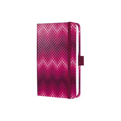 Abbildung von SIGEL JN304 Notizbuch Tagebuch Jolie, ca. A6, liniert, Hardcover, Gummiband, Stifteschlaufe, Einsteckfach, Design Pink Passion, für Frauen und Mädchen viele Modelle