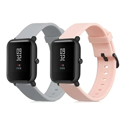 Abbildung von kwmobile Uhrenarmband 2x Sportarmband für Huami Amazfit Bip S / Lite, Armband TPU Silikon Set Fitnesstracker