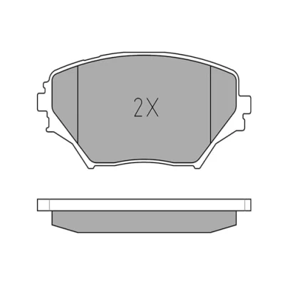 Abbildung von MEYLE 025 235 8517 Bremsbelagsatz ORIGINAL Quality Vorderachse exkl. Verschleißwarnkontakt mit Anti Quietsch Blech TOYOTA: RAV4 II SUV