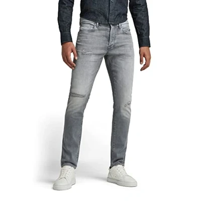 Abbildung von G Star Herren 3301 Slim Jeans, Grau (sun faded glacier grey restored 51001 C293 D112), 29W / 32L