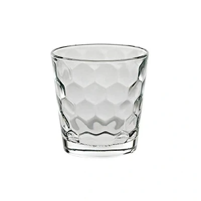 Abbildung von CRISTALICA Trinkglas Honey Becher Saft Wasser Softdrink Alltagsglas Wabenmuster 290ml klar