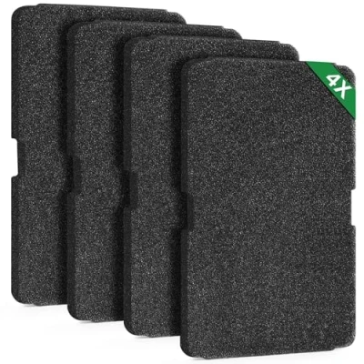 Abbildung von Inwee 4 Stück Trockner Filter für Beko Grundig Blomberg ElektraBregenz 2964840100, Wäschetrockner Wärmepumpentrockner Ersatzteile 240 x 155 11 mm, Schwammfilter Filtermatte Kondenstrockner