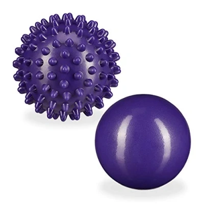 Abbildung von relaxdays Massagerolle Massageball 2er Set, Lila